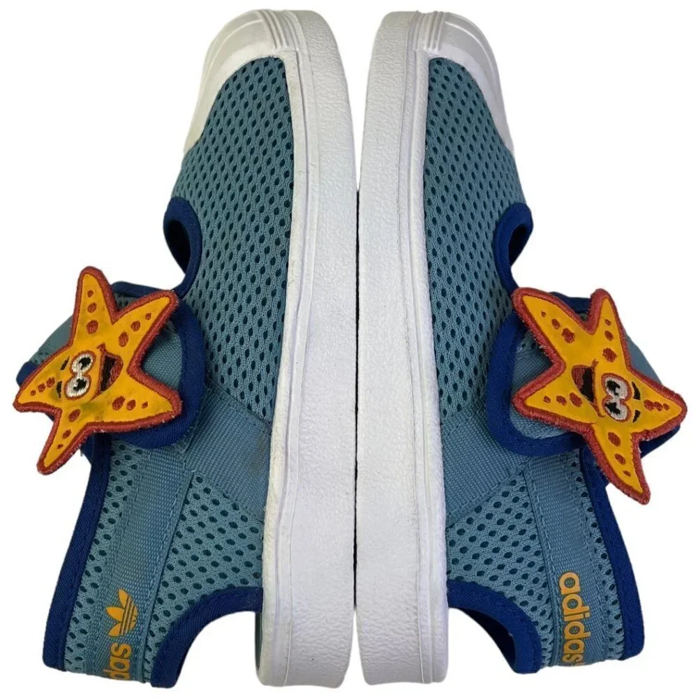 Adidas Superstar 360 Primeblue Backstrap Sandals Size 9.5K Toddler Starfish Blue